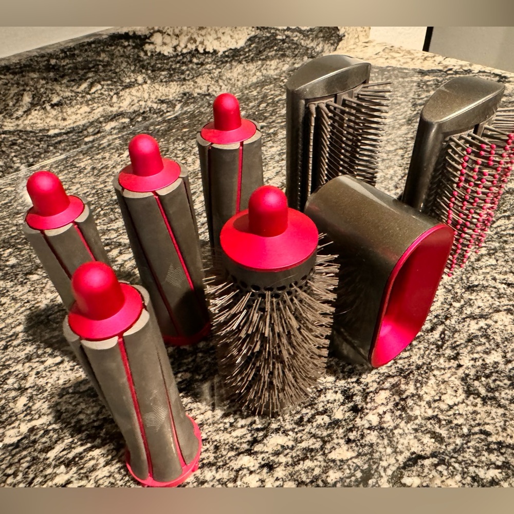 Dyson Airwrap- Nickel/Fuchsia ATTACHMENTS ONLY-Used